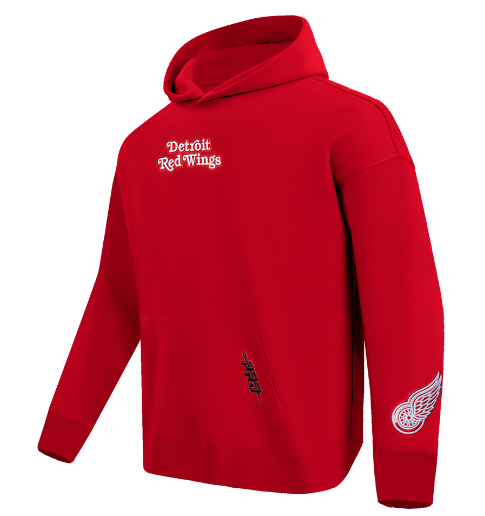 Pro Standard Detroit Red Wings Wingspan Drop Shoulder Red Hoody