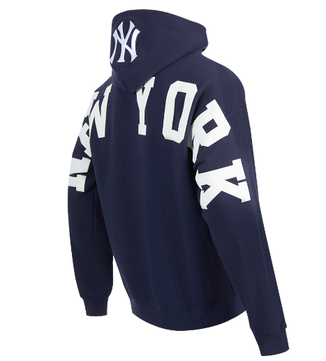 Pro Standard New York Yankees Wingspan Drop Shoulder Navy Hoody