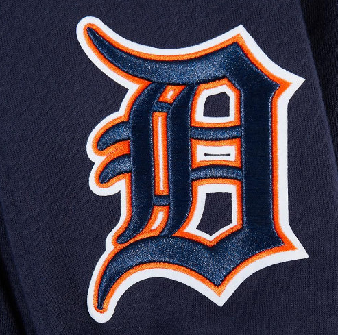 Pro Standard Detroit Tigers Wingspan Drop Shoulder Navy Hoody