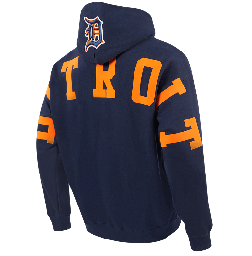 Pro Standard Detroit Tigers Wingspan Drop Shoulder Navy Hoody