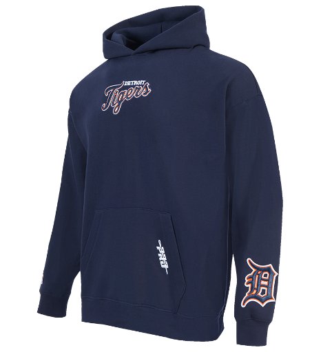 Pro Standard Detroit Tigers Wingspan Drop Shoulder Navy Hoody