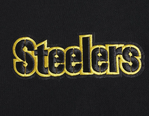 Pro Standard Pittsburgh Steelers Wingspan Drop Shoulder Black Hoody