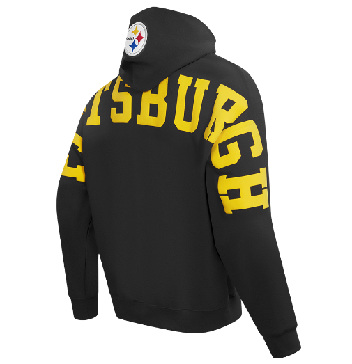 Pro Standard Pittsburgh Steelers Wingspan Drop Shoulder Black Hoody