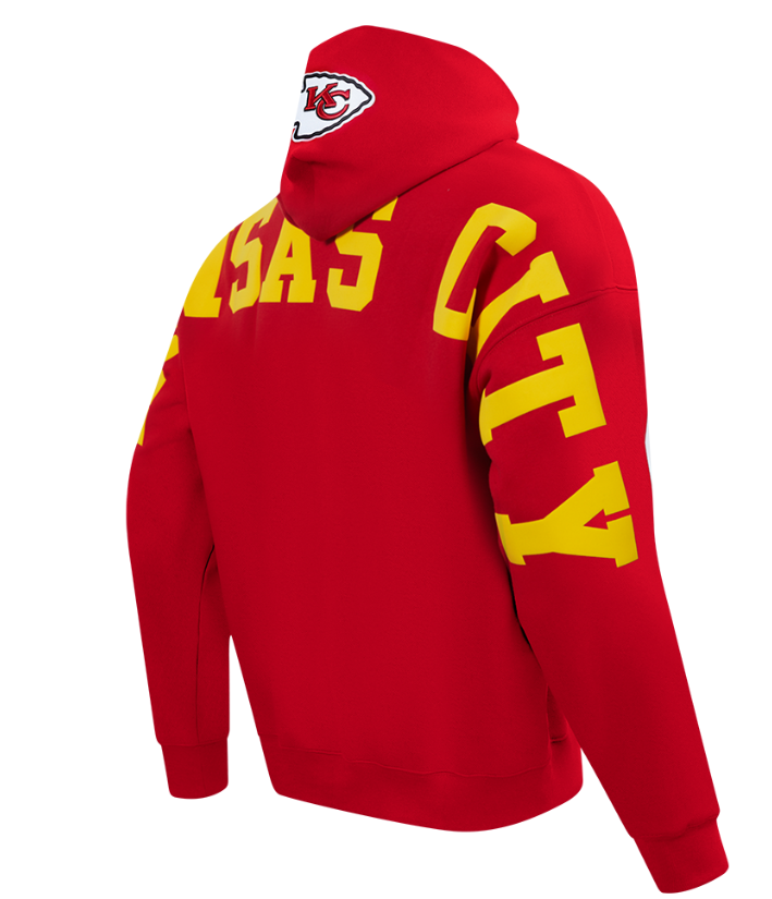 Pro Standard Kansas City Chiefs Wingspan Drop Shoulder Red Hoody