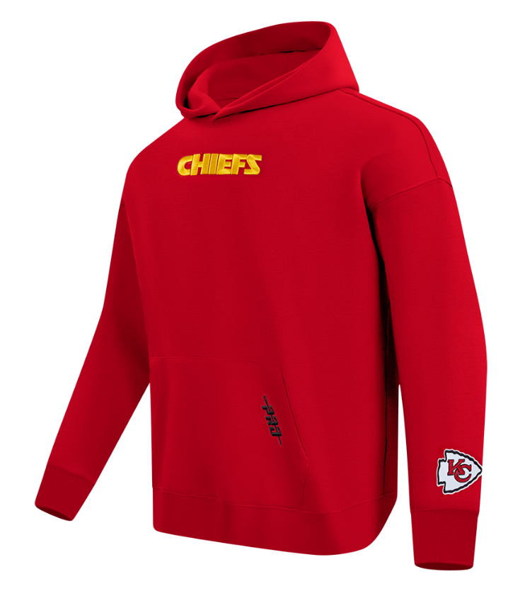 Pro Standard Kansas City Chiefs Wingspan Drop Shoulder Red Hoody
