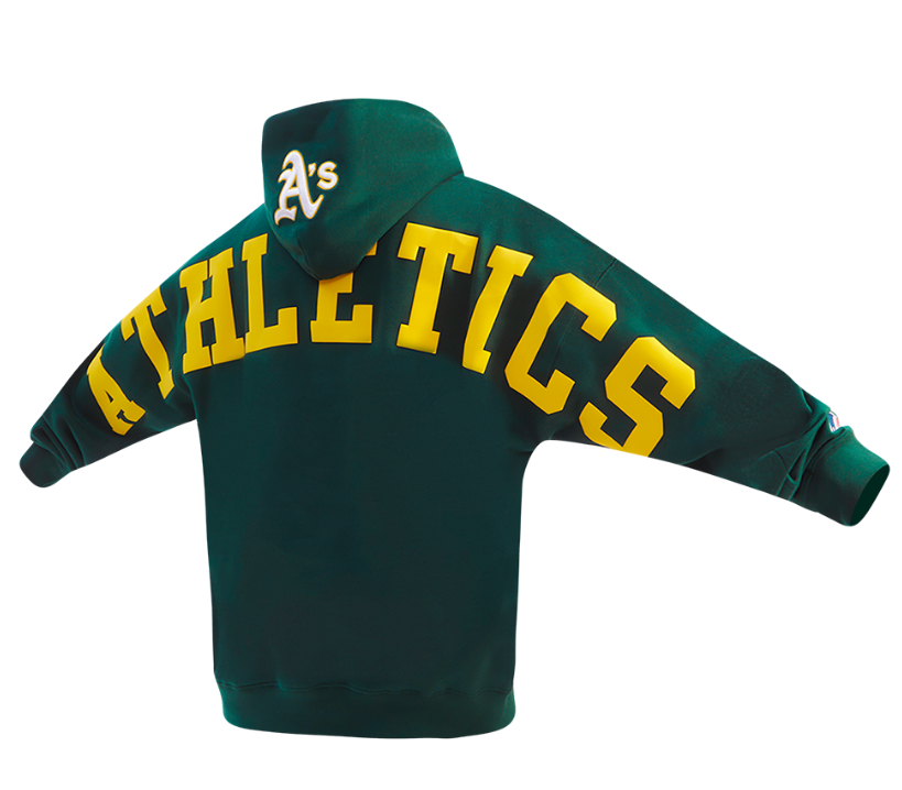 Pro Standard Oakland Athletics Wingspan Drop Shoulder Green Hoody