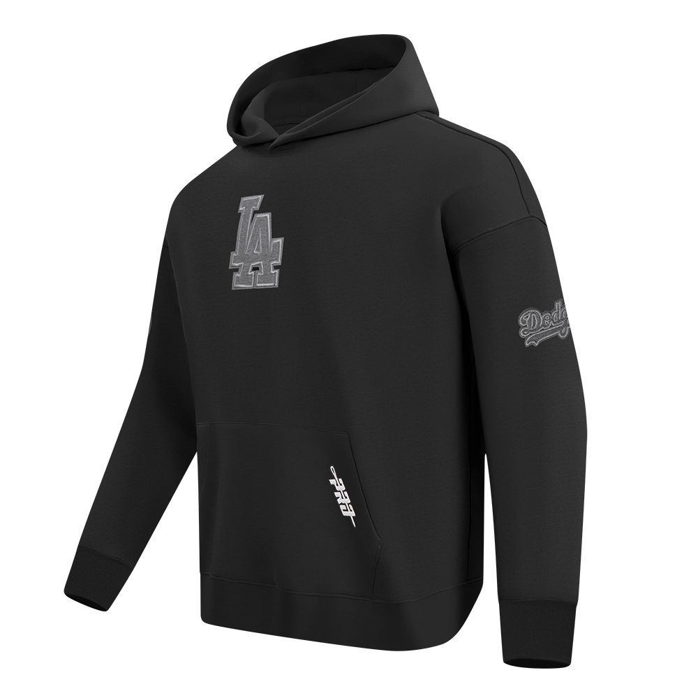Pro Standard Los Angeles Dodgers Reverse French Terry Drop Shoulder Black Hoody