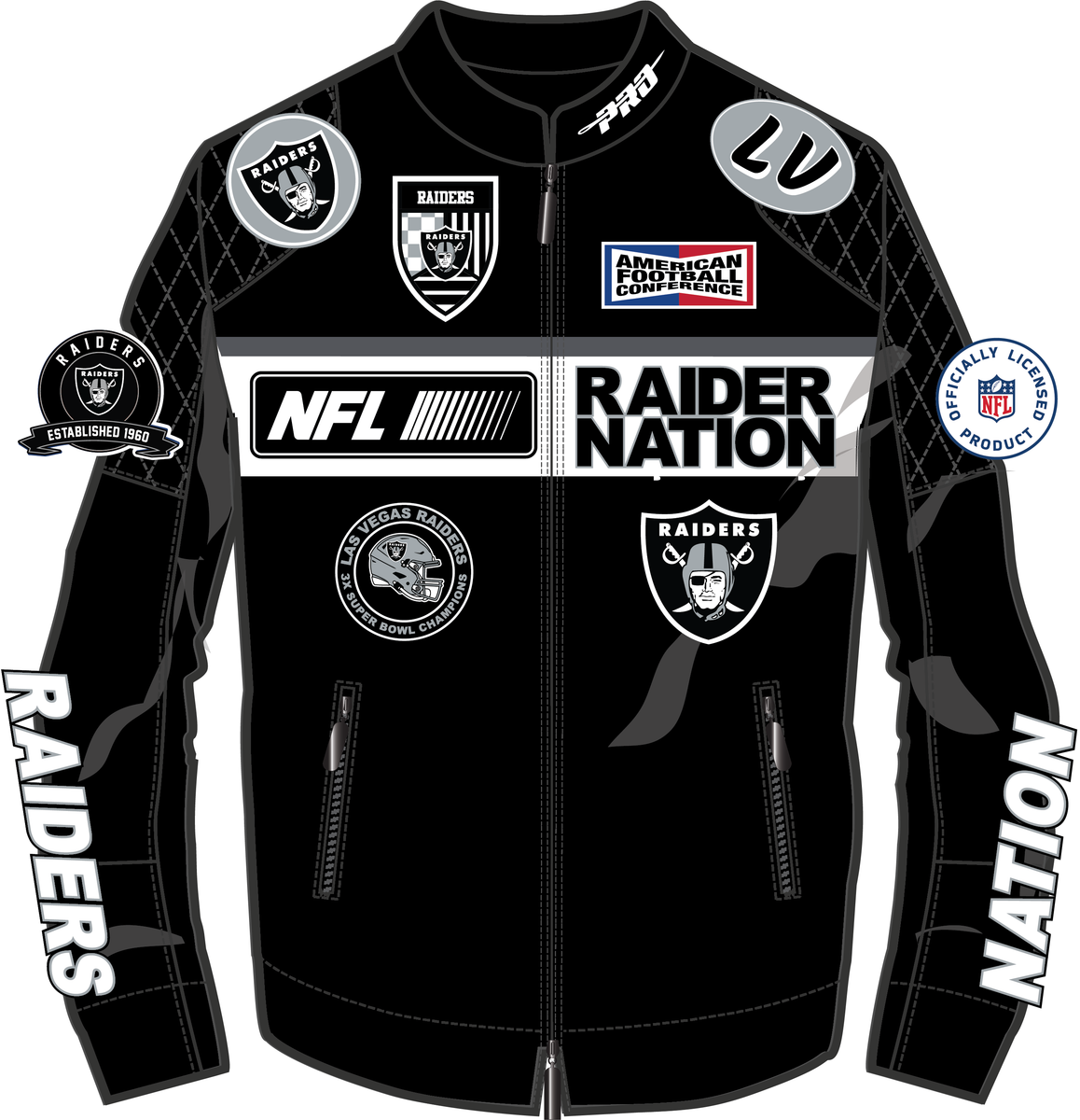 Pro Standard Las Vegas Raiders Moto Jacket