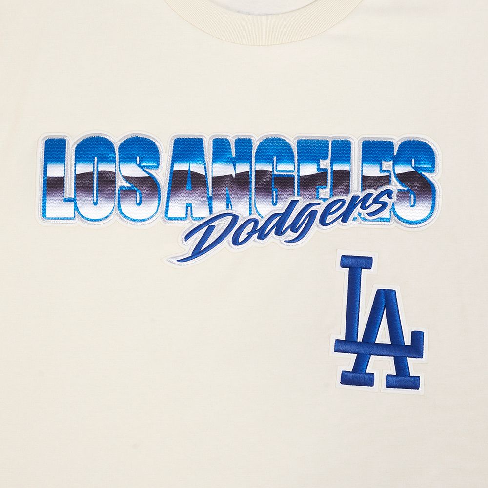Pro Standard Los Angeles Dodgers Eggshell Chromatic Short Sleeve Tee