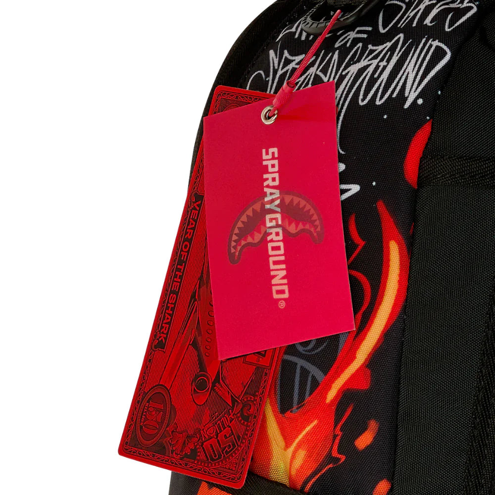 SprayGround Diablo Burning Million Diablo Bill DLXSR Backpack