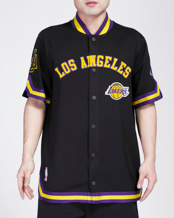 Pro Standard Los Angeles Lakers Classic Warm Up Short Sleeve Jacket