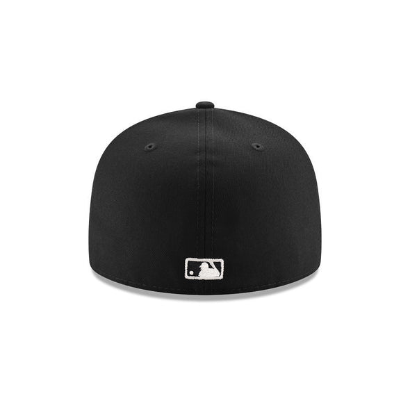 Texas Rangers Black on White 59Fifty Fitted