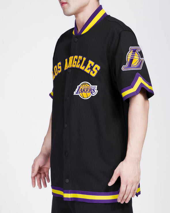 Pro Standard Los Angeles Lakers Classic Warm Up Short Sleeve Jacket