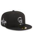 Colorado Rockies Black White 2021 All Star Game Side Patch 59Fifty Fitted