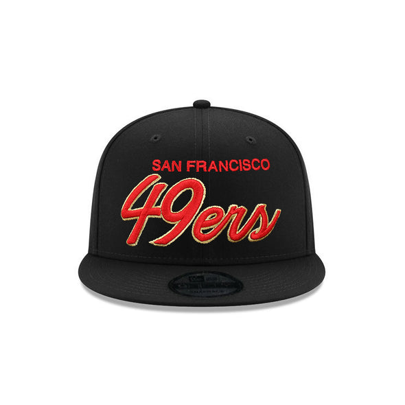 San Francisco 49ers Black Scarlet 9Fifty Snapback