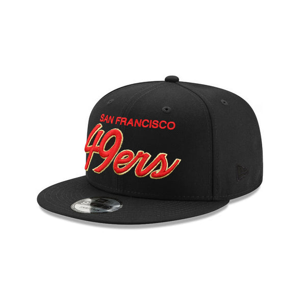 San Francisco 49ers Black Scarlet 9Fifty Snapback