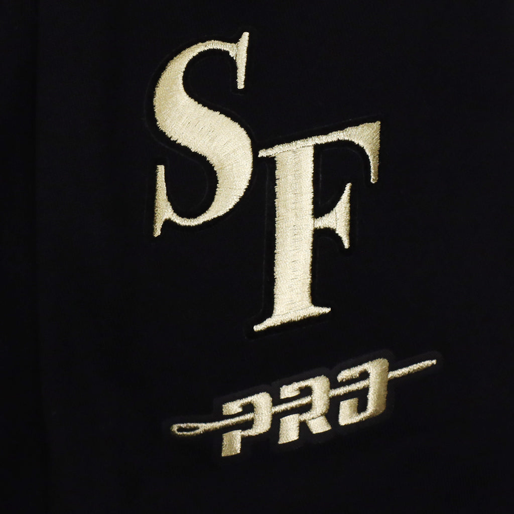 Pro Standard San Francisco 49ers Script Winners Circle Drop Shoulder Black Crewneck