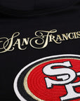 Pro Standard San Francisco 49ers Script Winners Circle Drop Shoulder Black Hoody