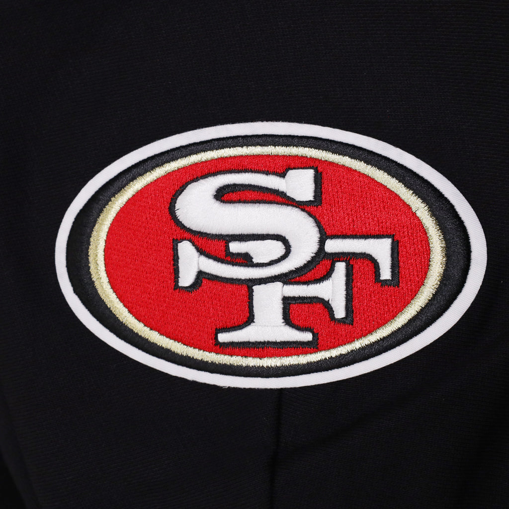 Pro Standard San Francisco 49ers Script Winners Circle Drop Shoulder Black Hoody