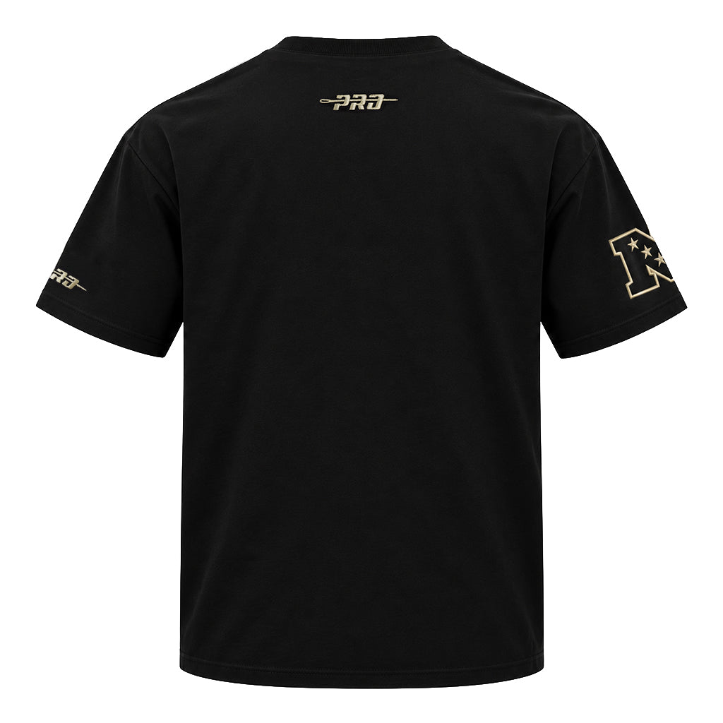 Pro Standard San Francisco 49ers Script Winners Circle Drop Shoulder Black Tee