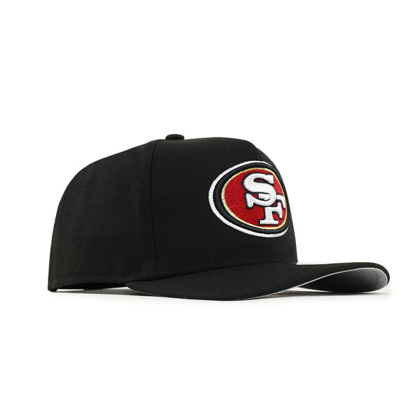 San Francisco 49ers Black 9Fifty A-Frame Snapback