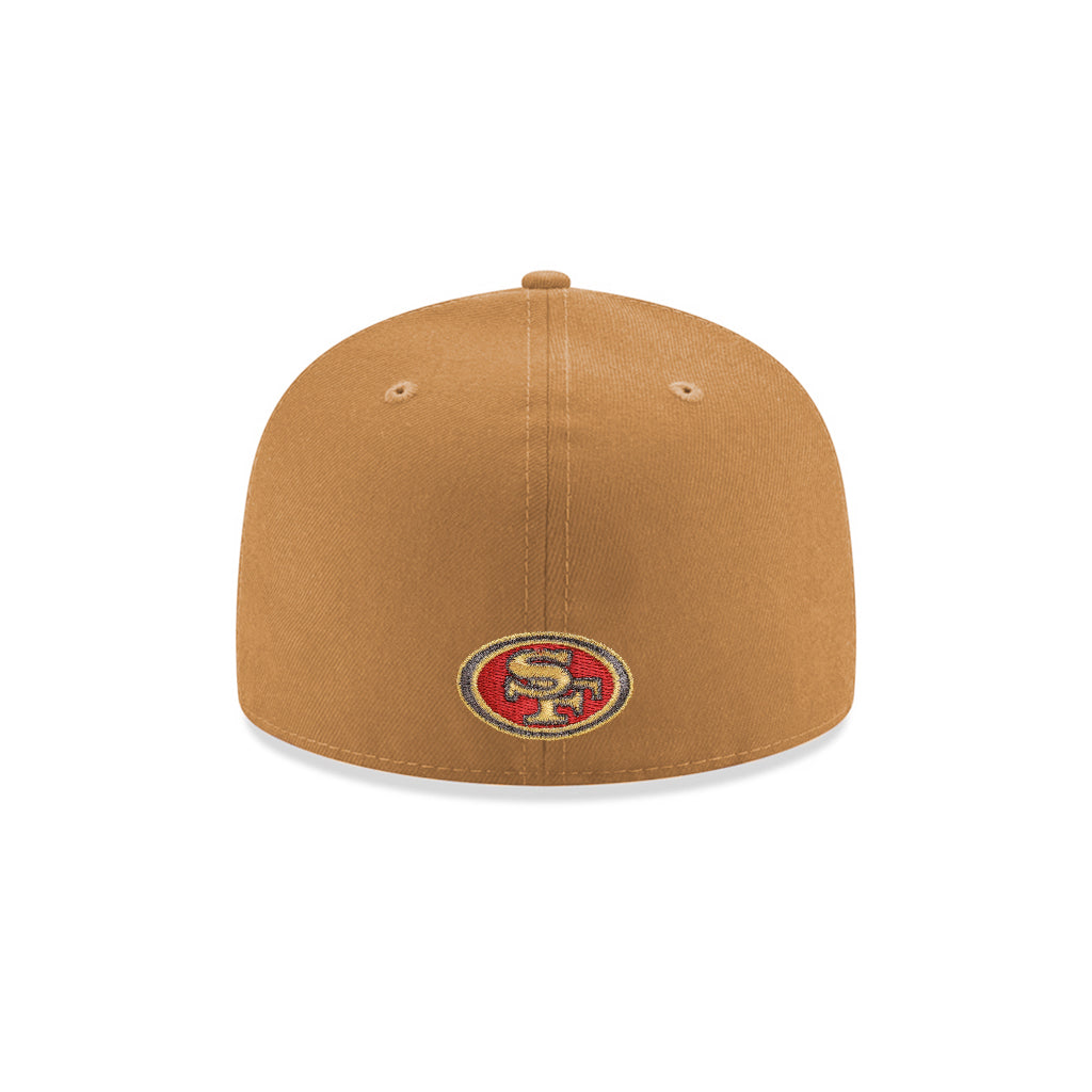 San Francisco 49ers Wordmark Wheat XIX Super Bowl SP 59Fifty Fitted