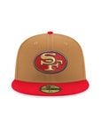 San Francisco 49ers Wheat Red 2 Tone XVI Super Bowl SP 59Fifty Fitted