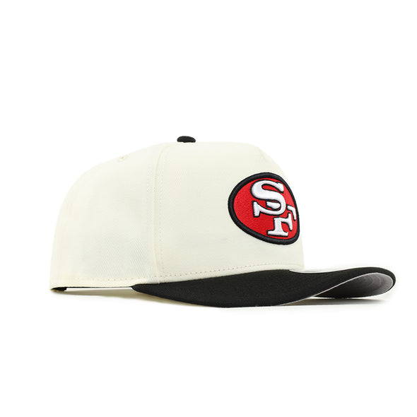 San Francisco 49ers Chrome Black 2 Tone 9Fifty A-Frame Snapback