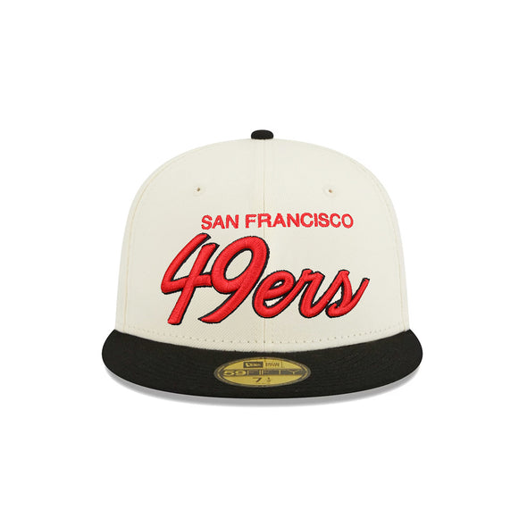 San Francisco 49ers Chrome Black 2 Tone 59Fifty Fitted