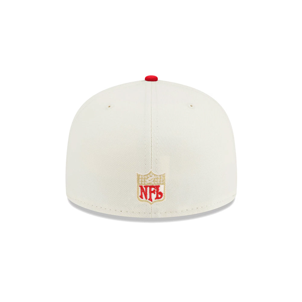 San Francisco 49ers SF Chrome Red 2 Tone 75th Anniversary SP 59Fifty Fitted