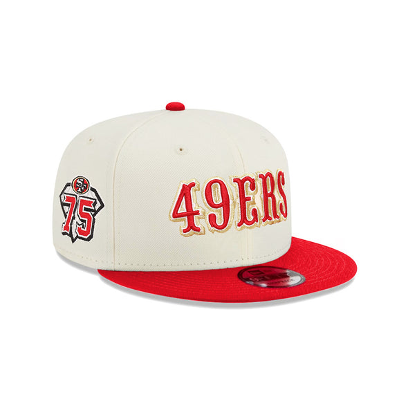 San Francisco 49ers Chrome Red 2 Tone 75th Anniversary SP 9Fifty Snapback