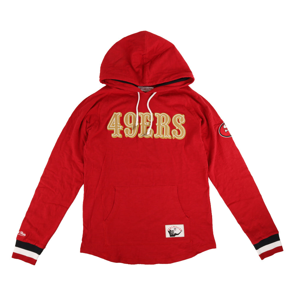 Mitchell &amp; Ness San Francisco 49ers Red Gold Lightweight Pullover Hoodie