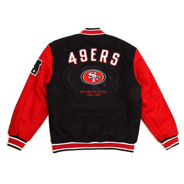 San Francisco 49ers Black Red Reversible Jacket