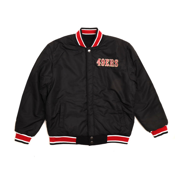 San Francisco 49ers Black Red Reversible Jacket