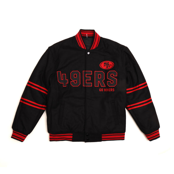 San Francisco 49ers Black Wool Jacket