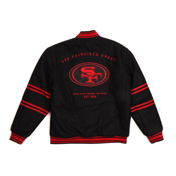 San Francisco 49ers Black Wool Jacket