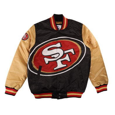 Starter San Francisco 49ers Grand Logo Full-Snap Varsity Jacket