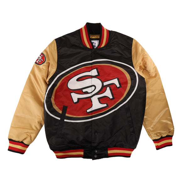 Starter San Francisco 49ers Grand Logo Full-Snap Varsity Jacket