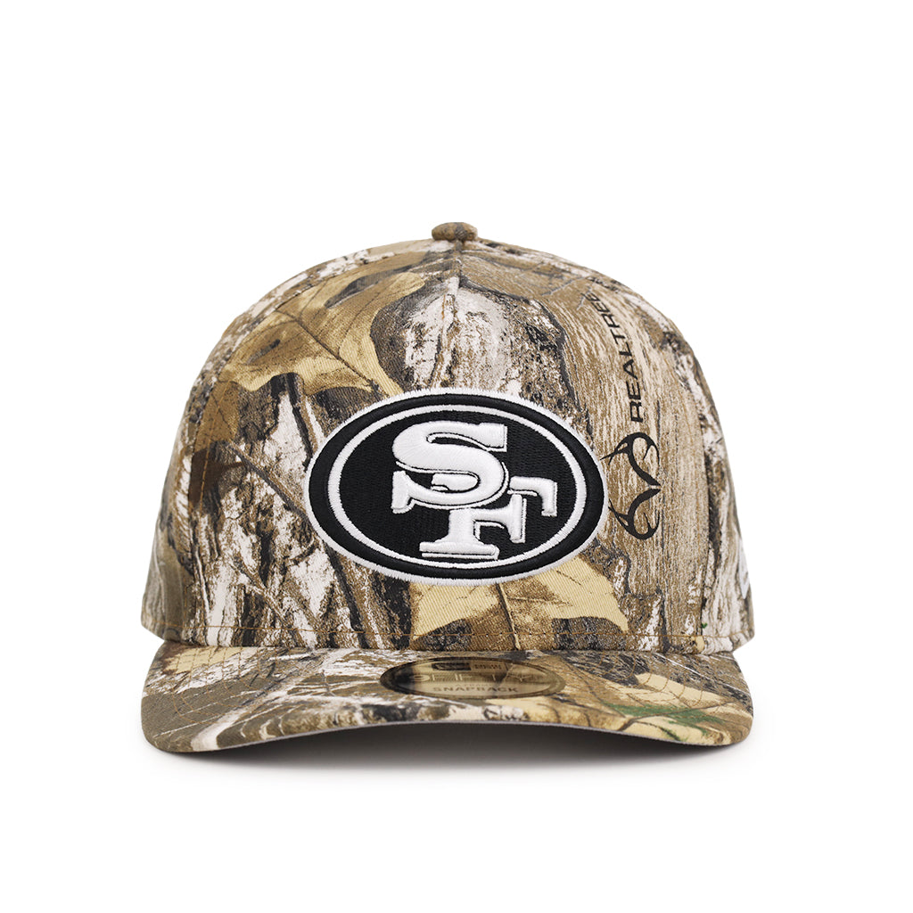 San Francisco 49ers Real Tree On White 9Fifty A-Frame Snapback