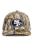 San Francisco 49ers Real Tree On White 9Fifty A-Frame Snapback