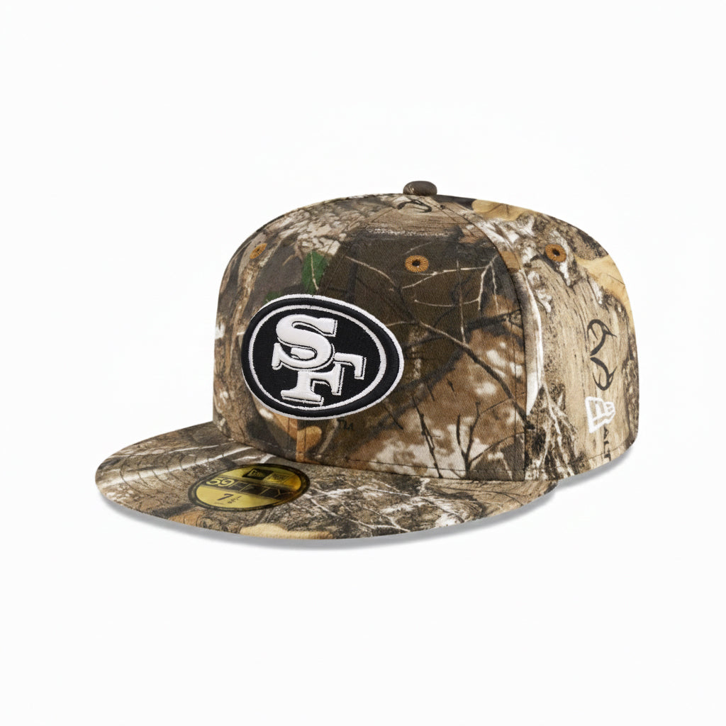 San Francisco 49ers Real Tree On White 59Fifty Fitted