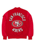 New Era X Alpha Industries San Francisco 49ers MA-1 Wool Varsity Jacket Red