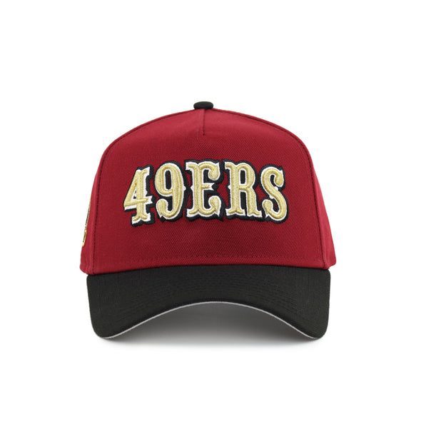 San Francisco 49ers Cardinal Red Black 2 Tone 60th Anniversary SP 9Forty A-Frame Snapback