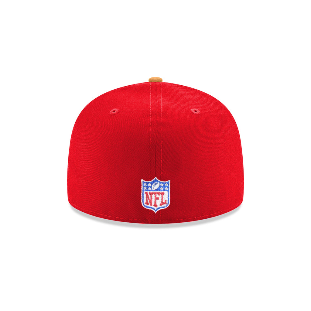 San Francisco 49ers Scarlet Red Bronze 2 Tone 60th Anniversary SP 59Fifty Fitted