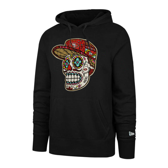 New Era San Francisco 49ers Black Skull Hood