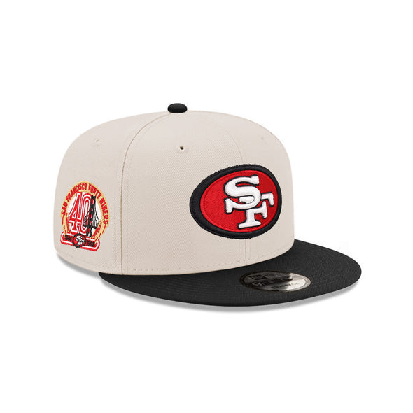 San Francisco 49ers Stone Black 2 Tone 40th Anniversary SP 9Fifty Snapback