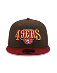 San Francisco 49ers Walnut Brown Cardinal 2 Tone 59Fifty Fitted