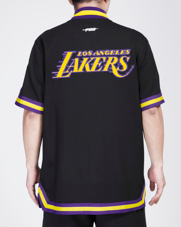 Pro Standard Los Angeles Lakers Classic Warm Up Short Sleeve Jacket