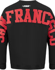 Pro Standard San Francisco 49ers Wingspan Drop Shoulder Black Crewneck