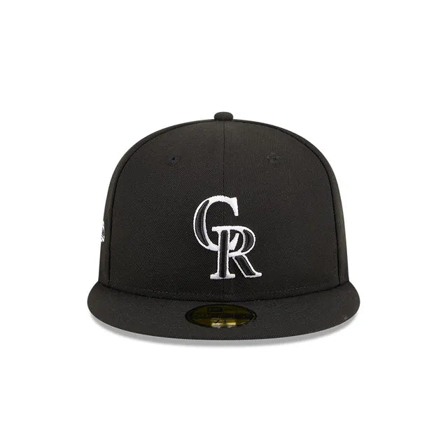 Colorado Rockies Black White 2021 All Star Game Side Patch 59Fifty Fitted
